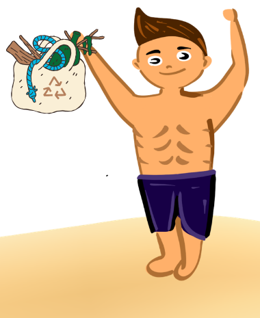 Grown-up ally with reusable bag