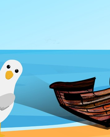 A judgmental-looking seagull